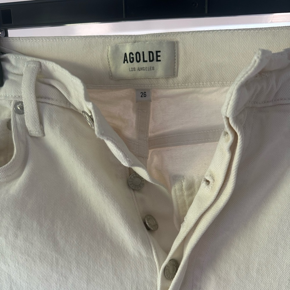 Agolde white jeans